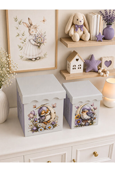 IremTasarimAtolyesi Baby Kids Room Box Set 2-Piece Organizer Special Design