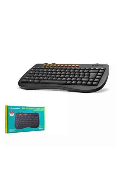 HADRON HD823A Led Işıklı Türkçe Q Mini Kablolu Klavye