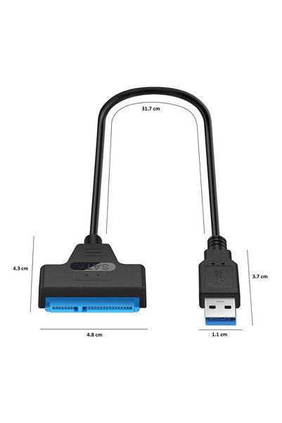 vgate icar USB 3.0 - SATA Dönüştürücü Kablo, 2.5 İnç HDD/SSD Taşınabilir Hard Disk Okuyucu Adaptör
