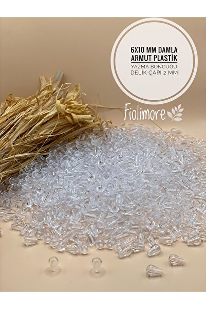 Fiolimore Mărgele de pere tip picătură de 6x10 mm (50 gr 150 bucăți) Diametru...