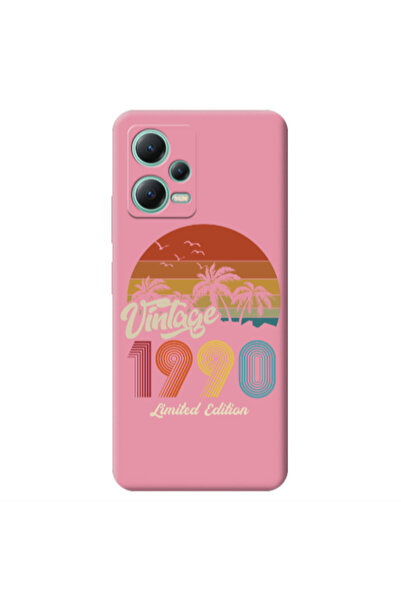 Other Xiaomi Redmi Note 12 Pro 5G Vintage Pink Colored Silicone TPU Θήκη