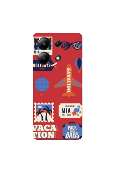 Other Xiaomi Redmi Note 13 4G Vacation Red Colored Silicone TPU Θήκη