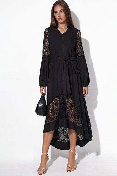 Hiccup Msn Embroidered Midi Double-Breasted Dress