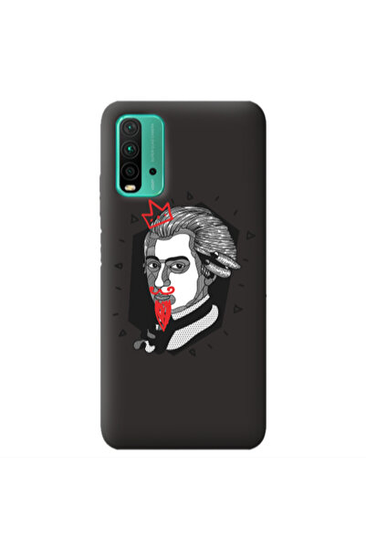 Other Xiaomi Poco M3 Bearded Black Colored Silicone TPU Θήκη
