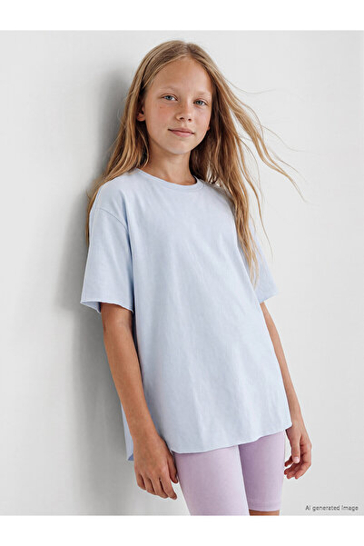 LC Waikiki Vizyon New Season Crew Neck Girls' T-Shirt
