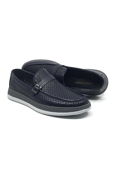 Taşpınar Ayakkabı 100% Genuine Leather Orthopedic Men's Comfortable Summer Mo...