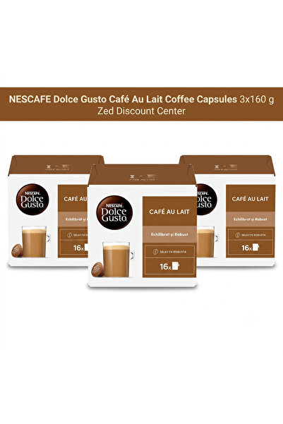 NESCAFÉ NESCAFE Dolce Gusto Capsule de cafea Café Au Lait 3x160 g