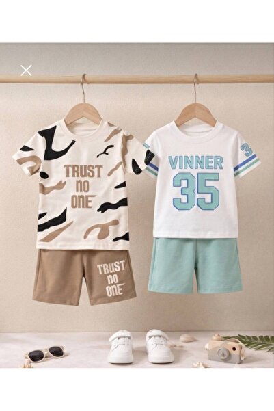 Milanlı Kids Boy's 2-Piece Cotton Summer Set