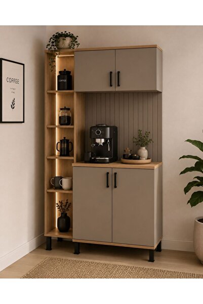 Home ÇOK AMAÇLI 4 KAPAKLI RAFLI KAHVE KÖŞESİ