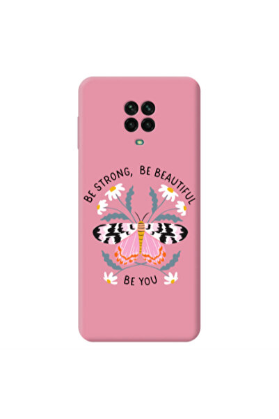 Other Xiaomi Redmi Note 9 Pro Be Strong Pink Colored Silicone TPU Θήκη
