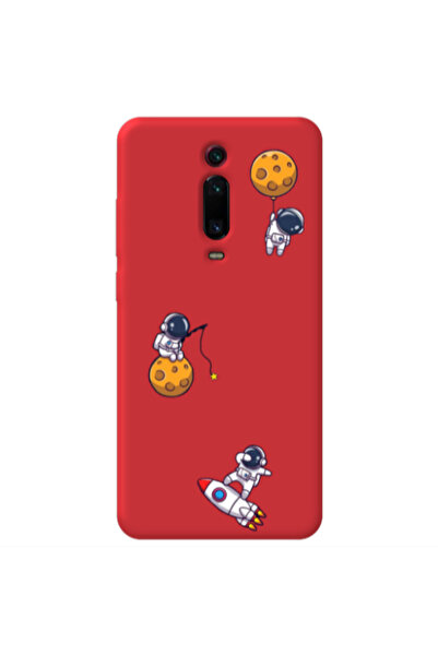 Other Xiaomi Mi 9T Pro Cute astronauts Red Colored Silicone TPU Θήκη
