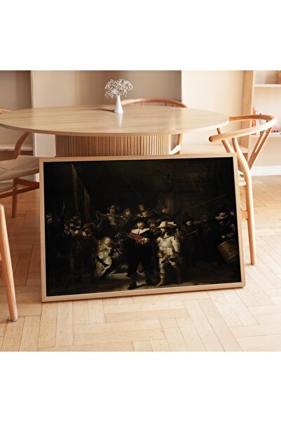 Pegziz Pictură Noaptea de patru luni de Rembrandt |   Decor de perete înrămat...