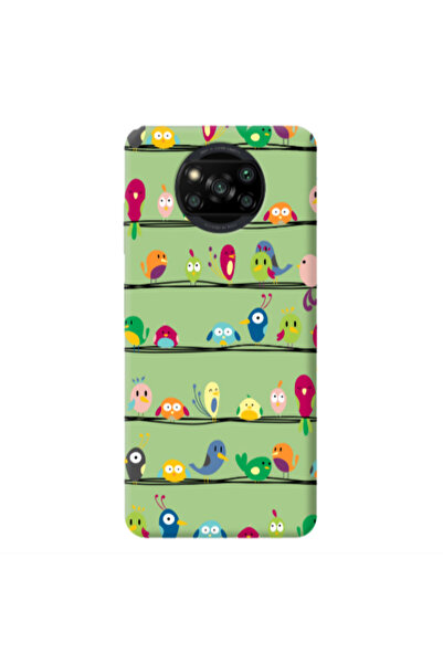 Other Xiaomi Poco X3 /X3 Pro birds Light Green Colored Silicone TPU Θήκη