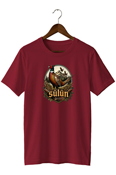 WİDİ Exclusive Hunter Collection T-Shirt with Pheasant Illustration