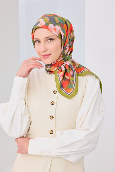 Silk Home Velora Scarf Floral Green