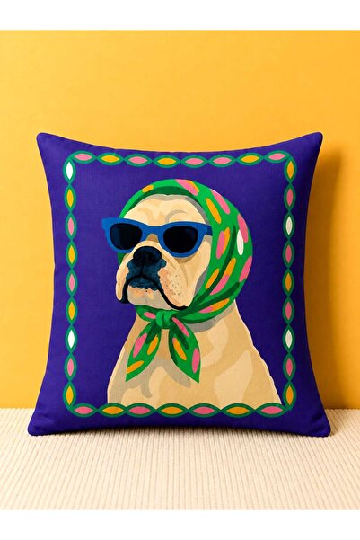 PİKKO HOME Madame Pati̇ Digitally Printed Polyester Kirlent Cover (Kr)