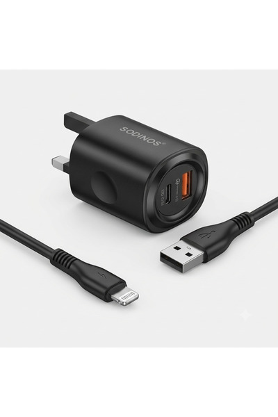 sodinos 35W fast charger with Ligtning USB