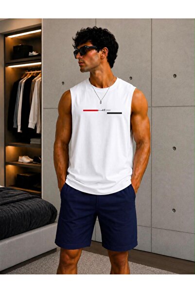 TREND EMMODA sıfır kol Bay/ Whatever Baskılı Basic Regular T-shirt