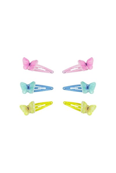 OEM Set 6 buc clame de păr pentru fete cu fluturi, multicolore, look jucăuș, ...