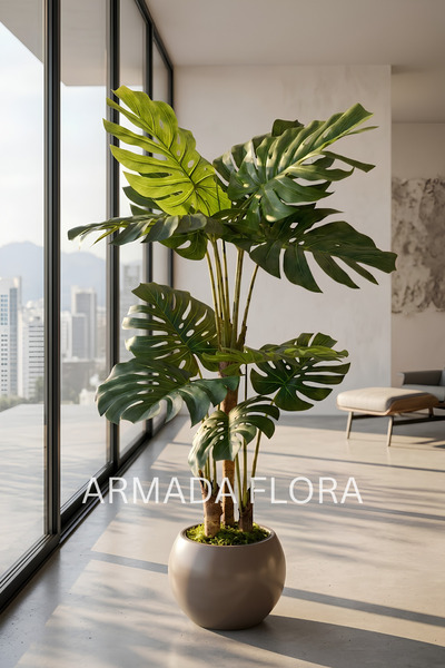 Yapay Monstera Ağacı 170 cm Küre Saksılı