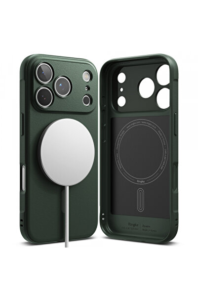 Ringke Калъф MagSafe за Apple iPhone 17 Pro Max, Ringke, Оникс, Тъмно зелен