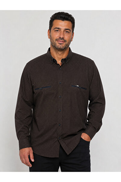 ANNEX Large Size Cotton Long Sleeve Men's Shirt