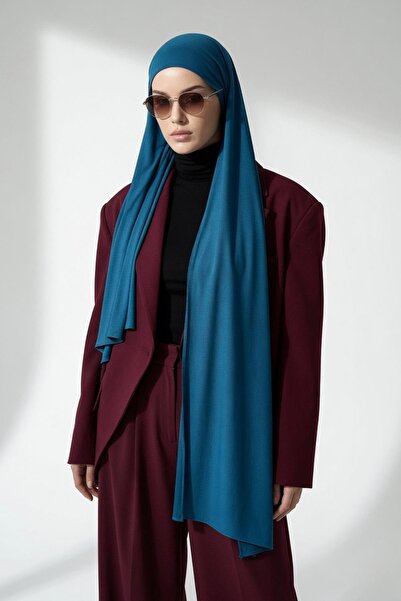 Aisha's Design Practical Combed Cotton Shawl with Headphone and Glasses Entra...