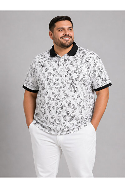 ANNEX Large Size Cotton Comfortable Fit Daily Use Polo Collar Men's T-Shirt