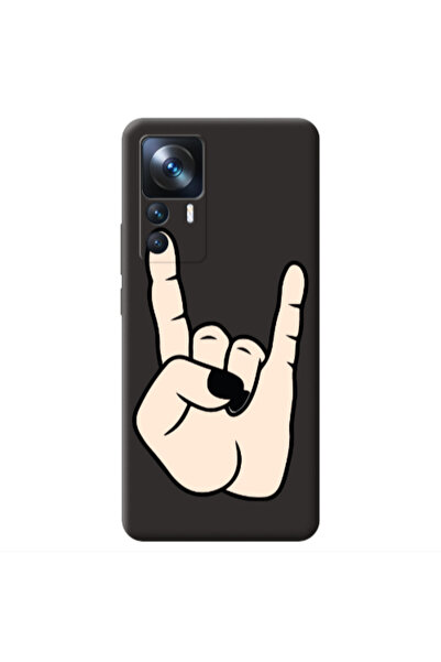 Other Xiaomi Mi 12T Rock Black Colored Silicone TPU Θήκη