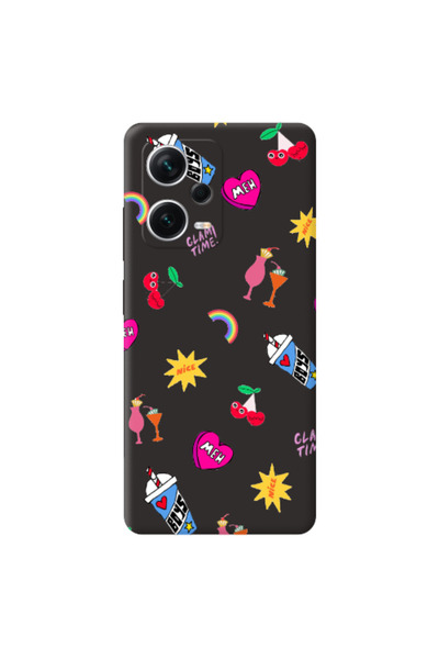 Other Xiaomi Poco X5 glam time Black Colored Silicone TPU Θήκη