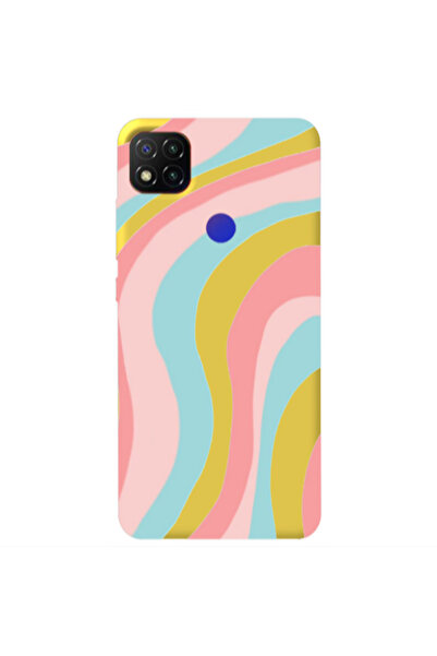 Other Xiaomi Redmi 9c Colored lines Yellow Colored Silicone TPU Θήκη
