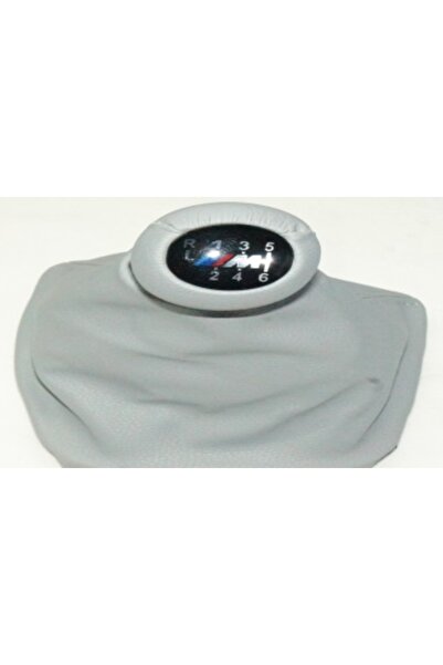 PİNUKS 25111434426Grey Bmw Gear Knob and Boot E46 m Power 6 Gear Grey Leather...