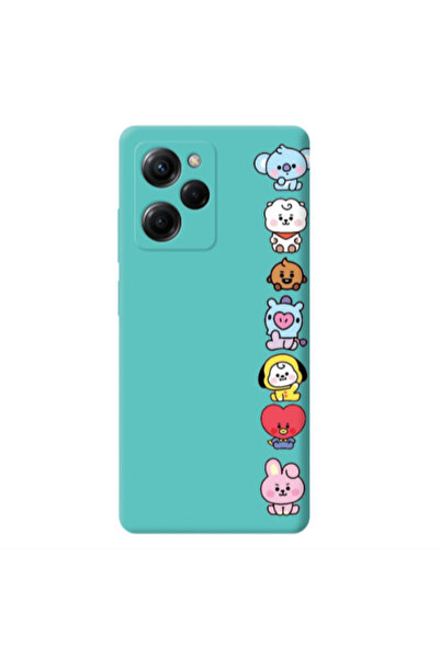 Other Xiaomi Poco X5 Pro Lovely animals Turquoise Colored Silicone TPU Θήκη