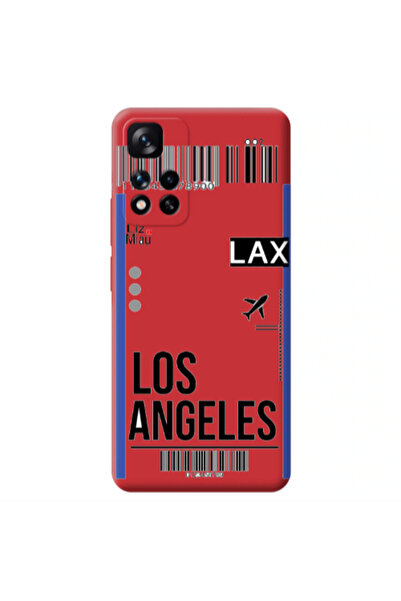 Other Xiaomi Redmi Note 11 Pro 5G Los angeles Red Colored Silicone TPU Θήκη