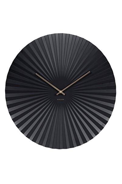 Karlsson Ρολόι Τοίχου Sensu XL KA5658BK 50x50x3,5εκ. Μεταλλικό Μαύρο
