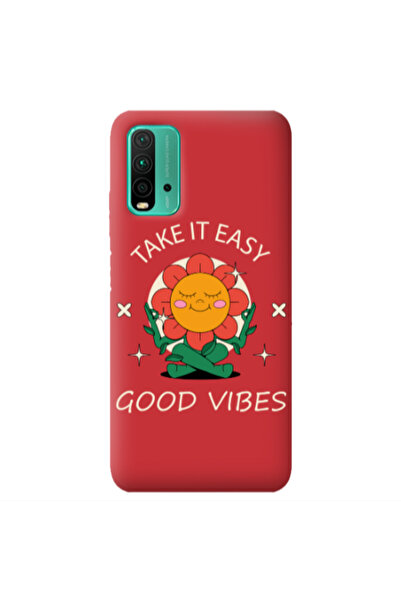 Other Xiaomi Poco M3 Take It Easy Red Colored Silicone TPU Θήκη