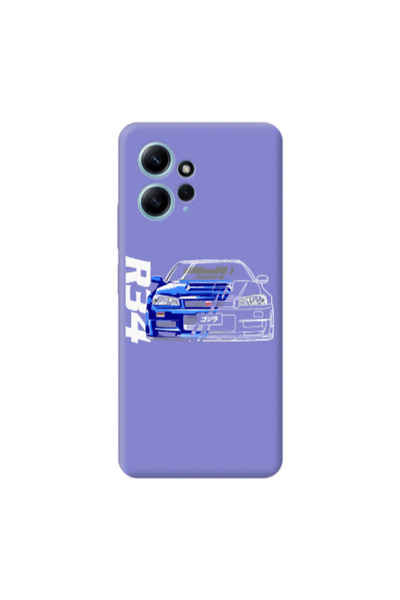 Other Xiaomi Redmi Note 12 4G Blue R34 Purple Colored Silicone TPU Θήκη