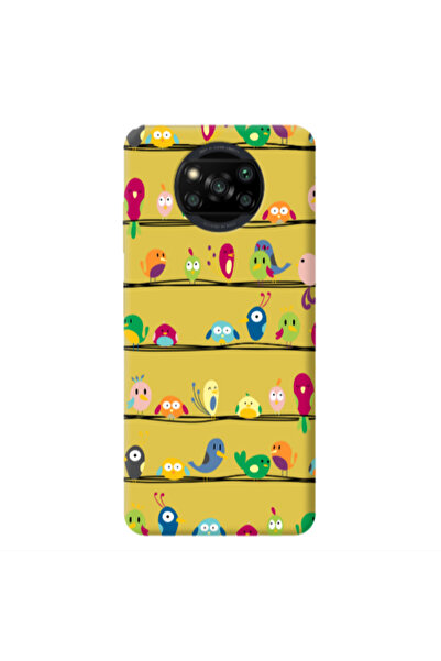 Other Xiaomi Poco X3 /X3 Pro birds Yellow Colored Silicone TPU Θήκη