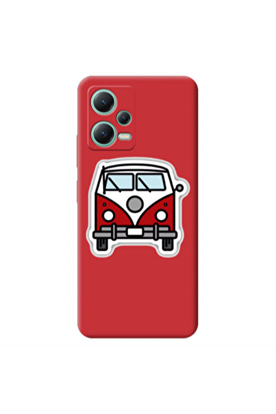 Other Xiaomi Redmi Note 12 Pro 5G Minibus Red Colored Silicone TPU Θήκη