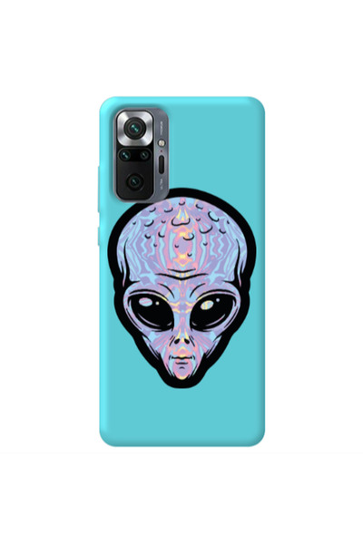 Other Xiaomi Redmi Note 10 Pro 4G Alien Turquoise Colored Silicone TPU Θήκη
