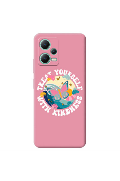 Other Xiaomi Redmi Note 12 Pro 5G Kindless Yourself Pink Colored Silicone TPU...
