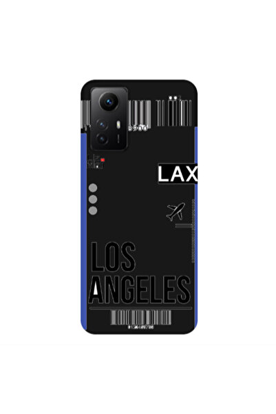 Other Xiaomi Redmi Note 12s Los angeles Black Colored Silicone TPU Θήκη
