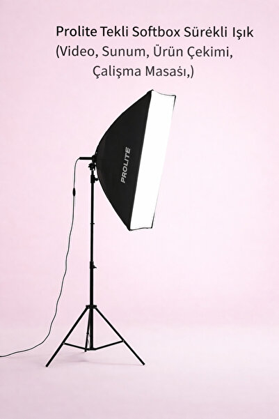 Prolite Professional Lighting Softbox sürekli ışık Tekli (0,75 mm bakır kablo...