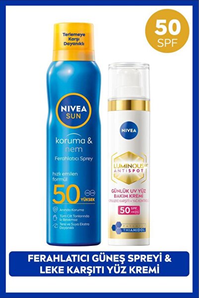 NIVEA SPF50 Luminous630 Thiamidol Etkili Leke Karşıtı Gündüz Yüz Kremi 40ml v...