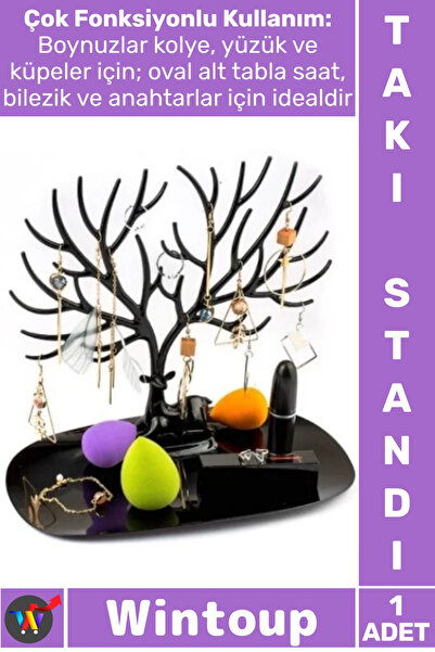 Wintoup # Jewelrystand Organizer Necklace Earring Ring Watch Holder Desktop O...