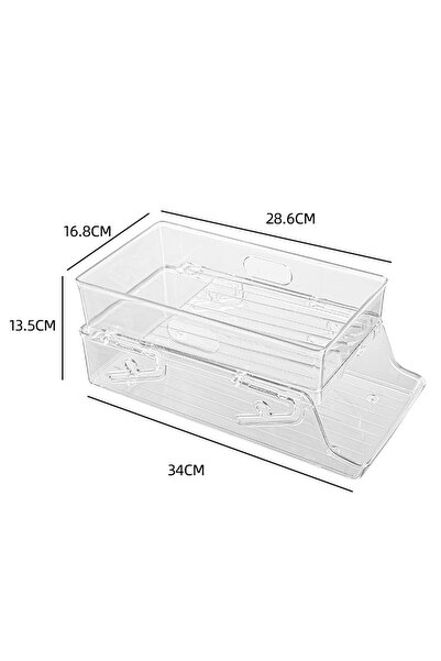 Choice A 2-Layer Drink Dispenser Refrigerator Automatic Rolling Beer Cola Org...