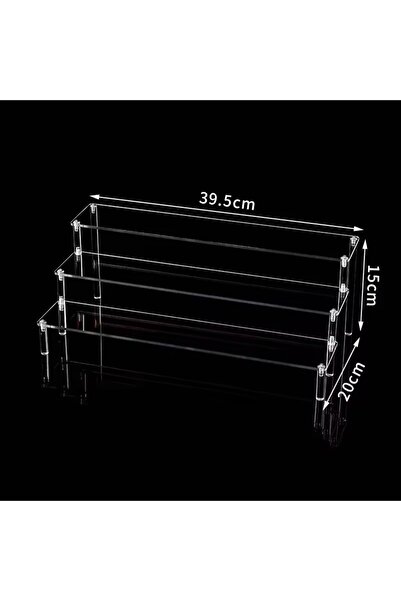 Choice16 3 floor 40cm 1-5Tier Acrylic Display Stand Durable Display Rack For ...