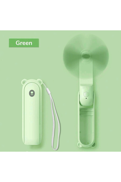 Choice3 light green Portable MiniFan,USB Rechargeable 3Adjustable Speed,Folda...