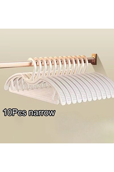Choice1 10Pcs narrow 10Pcs Short Neck Clothes Hanger, Household Clothes Hange...