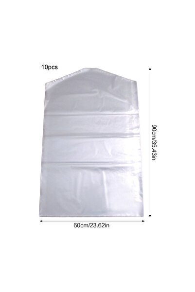 Choice 10PCS 10/20/30Pcs Clear Plastic Garment Covers Dust-Proof Waterproof C...